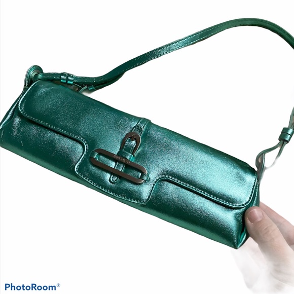 Jimmy Choo Handbags - Jimmy Choo metallic barrel bag small